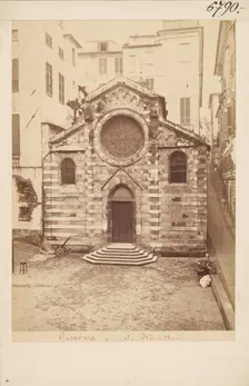 Church of St. Matthew (San Matteo), Genoa, 1870-1880. Creator: Alfredo Noack