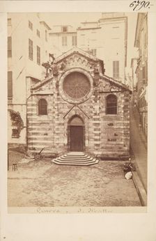Church of St. Matthew (San Matteo), Genoa, 1870-1880. Creator: Alfredo Noack