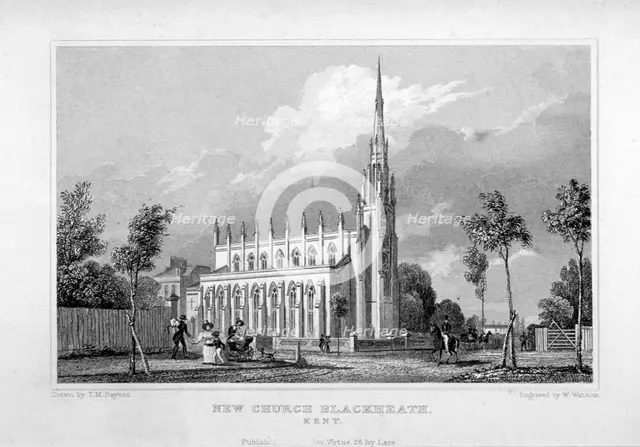 Church of St Michael and All Angels, Blackheath, Greenwich, London, c1830.       Artist: W Watkins