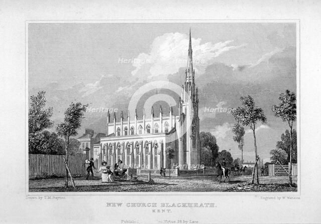Church of St Michael and All Angels, Blackheath, Greenwich, London, c1830.       Artist: W Watkins