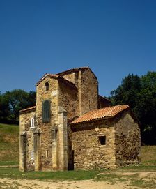 Church of St Michael of Lillo, Oviedo, Spain, 9th century (2002). Creator: LTL