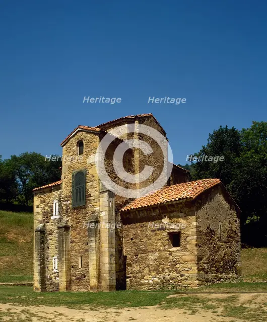 Church of St Michael of Lillo, Oviedo, Spain, 9th century (2002).  Creator: LTL.