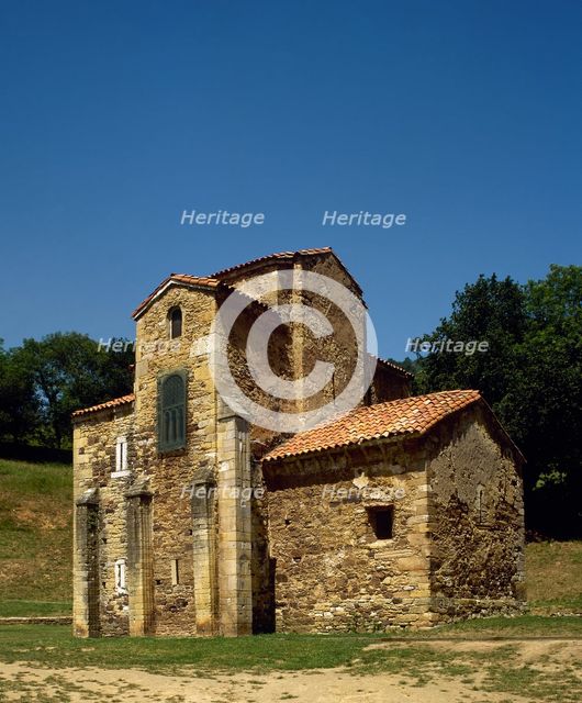 Church of St Michael of Lillo, Oviedo, Spain, 9th century (2002).  Creator: LTL.