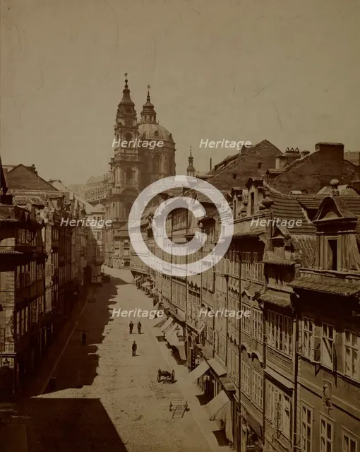 Church of St Nicholas, Malá Strana, Prague, between 1880-1890. Creator: Unknown.