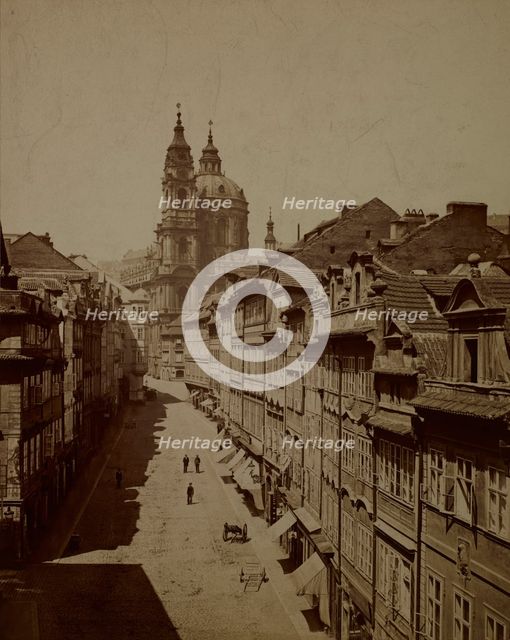 Church of St Nicholas, Malá Strana, Prague, between 1880-1890. Creator: Unknown.