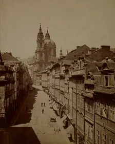 Church of St Nicholas, Malá Strana, Prague, between 1880-1890. Creator: Unknown