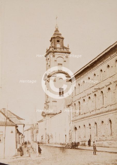Church of St Nicholas and the Dominican monastery - western façade, Kamianets-Podilskyi, 1895-1905. Creator: Unknown.