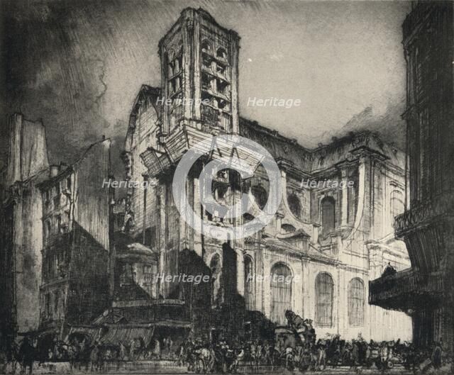 'Church of St Nicholas-du-Chardonnet', 1915. Artist: Frank Brangwyn.