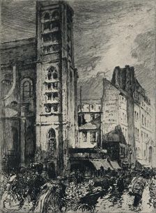 Church of St Nicholas-du-Chardonnet 1915. Artist: PA Bouroux