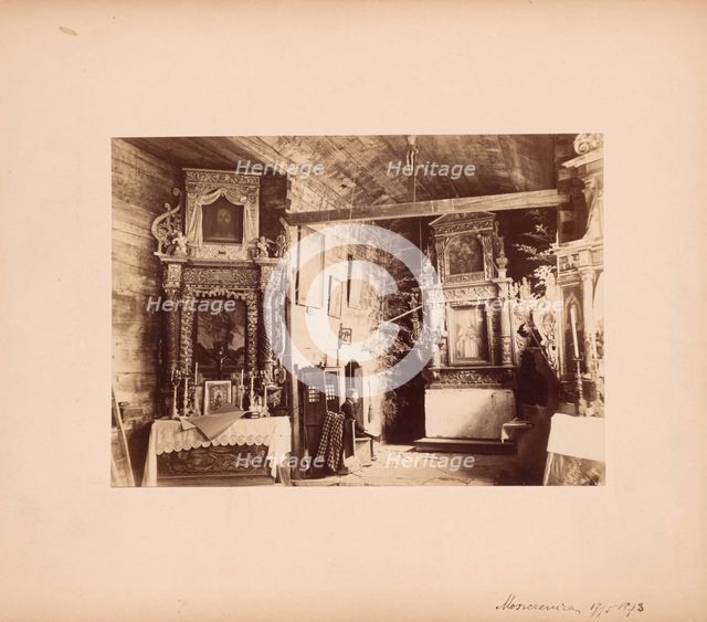 Church of St Nicholas - interior, Moszczenica, 1893. Creator: Stanislaw Tomkowicz.