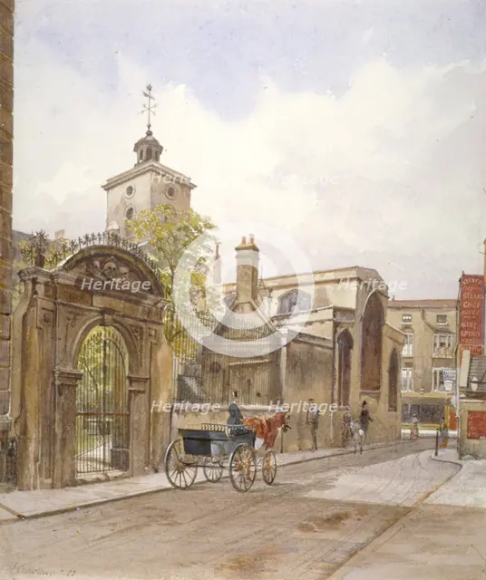 Church of St Olave, Hart Street, City of London, 1883. Artist: John Crowther