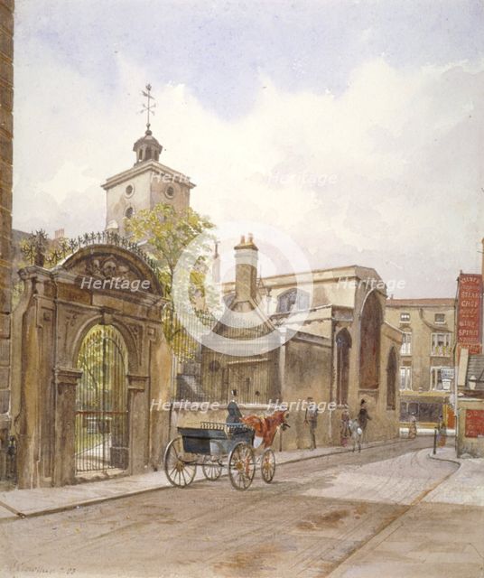 Church of St Olave, Hart Street, City of London, 1883. Artist: John Crowther