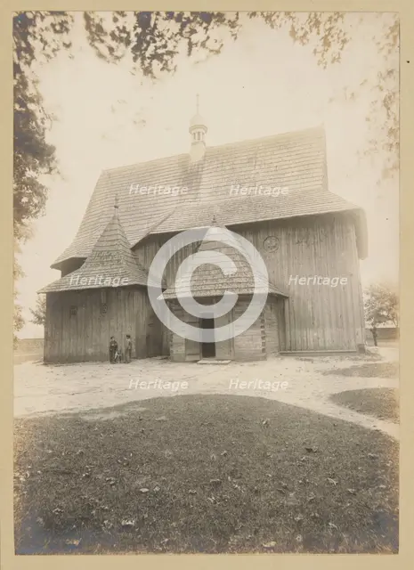 Church of St Anne and St Stanislaus - general view from the north, Miedzierza, between 1905-1914. Creator: Unknown.