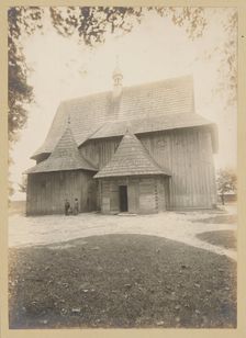 Church of St Anne and St Stanislaus - general view from the north, Miedzierza, between 1905-1914. Creator: Unknown