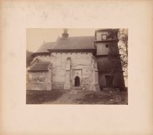 Church of St Bartholomew the Apostle - general view from the north, Zbyszyce, 1892. Creator: Stanislaw Tomkowicz