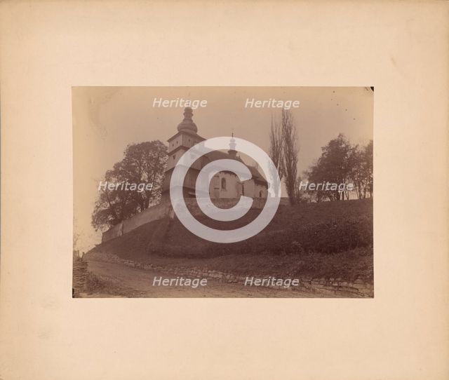 Church of St Bartholomew the Apostle - general view from the suth-west, Zbyszyce, 1892. Creator: Stanislaw Tomkowicz.