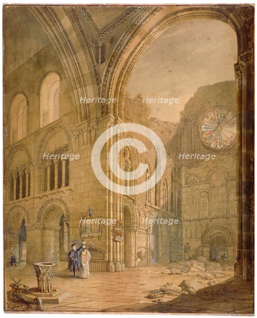 Church of St Bartholomew-the-Great, Smithfield, City of London, 1806. Artist: J Coney