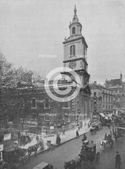 Church of St Botolph-without-Bishopsgate, City of London, c1890 (1911). Artist: Pictorial Agency.