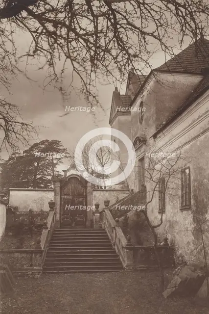 Church of St Charles Borromeo - fragment of the northern façade, Kielce, between 1920-1930. Creator: Unknown.