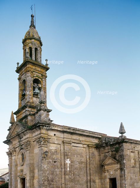 Church of St Columba de Carnota, Carnota, La Coruña province, Galicia, Spain, 18th century, (2000).  Creator: LTL.