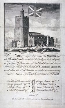 Church of St Dunstan and All Saints, Stepney, London, 1746. Artist: James Basire I
