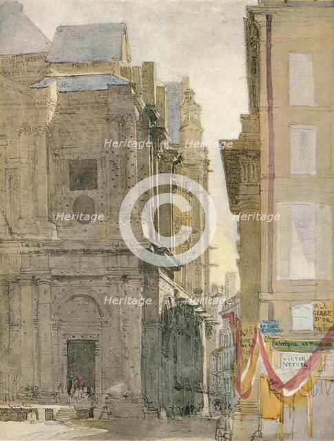 'Church of St. Eustache, Paris', c1829. Artist: David Cox the elder.