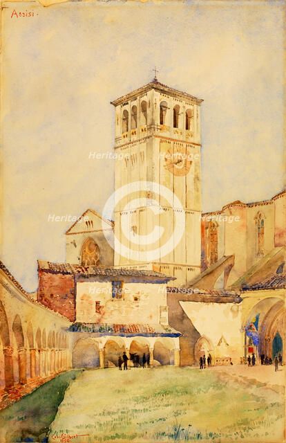 Church of St. Francis, Assisi, 1898. Creator: Cass Gilbert.