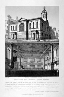 Church of St George the Martyr, Queen Street, Holborn, London, 1818. Artist: John Coney