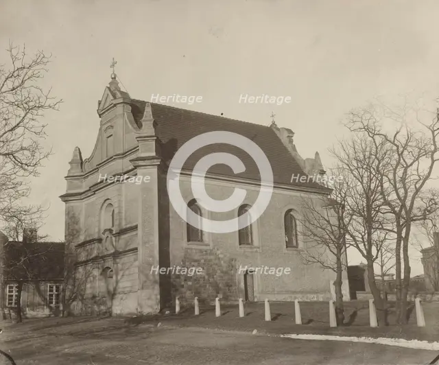 Church of St George - view from the south-west, Gniezno, between 1910-1914. Creator: Pelagia Gdeczyk.