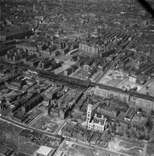 Church of St George in the East, Stepney, London, 1960. Artist: Aerofilms