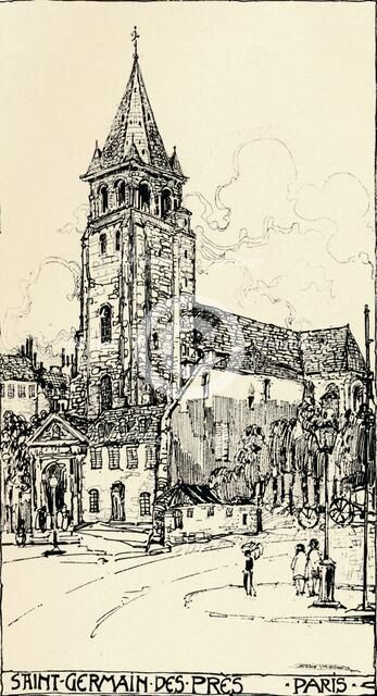 'Church of St Germain-des-Prés, 1915. Artist: Jessie Marion King.
