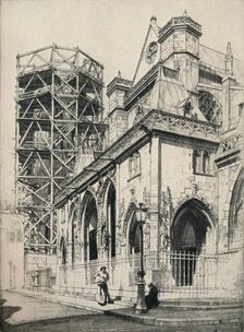 Church of St Germain-l'Auxerrois 1915. Artist: Raymond Ray-Jones