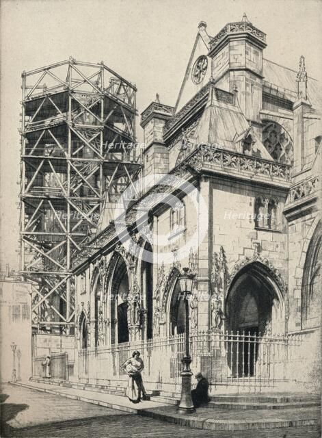 'Church of St Germain-l'Auxerrois', 1915. Artist: Raymond Ray-Jones.