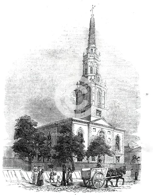 Church of St Giles's in the Fields, 1844. Creator: Unknown.