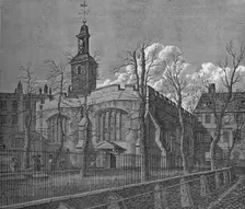 Church of St Helen, Bishopsgate, City of London, 1817 (1911). Artist: William Wise