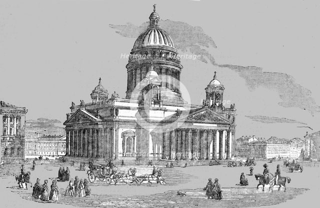 'Church of St Isaac, St Petersburg', 1854. Creator: Unknown.