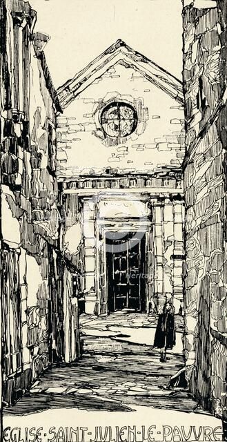 'Church of St Julien-le-Pauvre', 1915. Artist: Jessie Marion King.