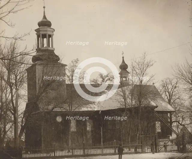 Church of St James the Apostle - view from the south, Czermin, between 1910-1914. Creator: Pelagia Gdeczyk.