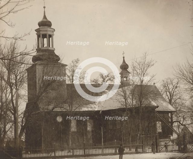 Church of St James the Apostle - view from the south, Czermin, between 1910-1914. Creator: Pelagia Gdeczyk.