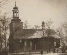 Church of St James the Apostle - view from the south, Czermin, between 1910-1914. Creator: Pelagia Gdeczyk