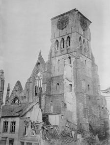 Church of St. Jean, Dixmude, between c1914 and c1915. Creator: Bain News Service