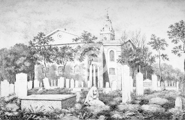 Church of St John at Hackney, London, c1820.           Artist: A Gordon