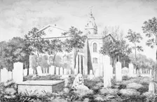 Church of St John at Hackney, London, c1820. Artist: A Gordon