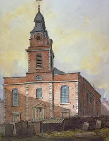 Church of St John-at-Wapping, London, c1815. Artist: William Pearson