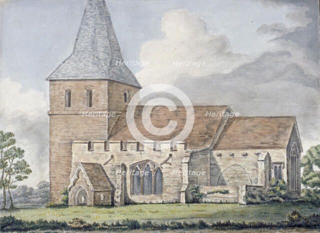 Church of St John the Baptist, Mucking, Essex, 1798. Artist: Anon