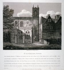 Church of St Katherine by the Tower, Stepney, London, 1810. Artist: W Preston