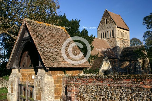Church of St Lawrence, Castle Rising, King's Lynn, Norfolk, 2005.  Creator: Peter Thompson.
