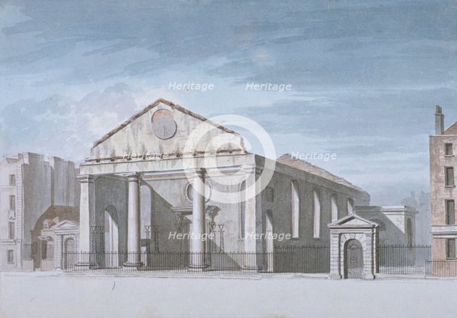 Church of St Paul, Covent Garden, Westminster, London, 1795. Artist: Anon