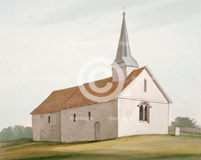 Church of St Peter and St Paul, Stondon Massey, Essex, c1800. Artist: Anon
