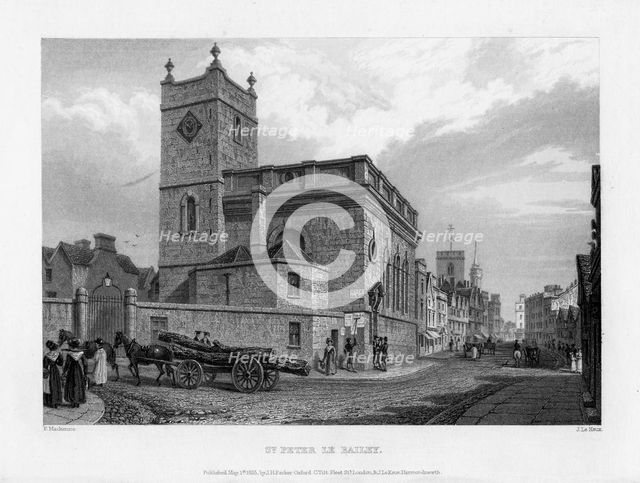 Church of St Peter le Bailey, Oxford, 1835.Artist: John Le Keux